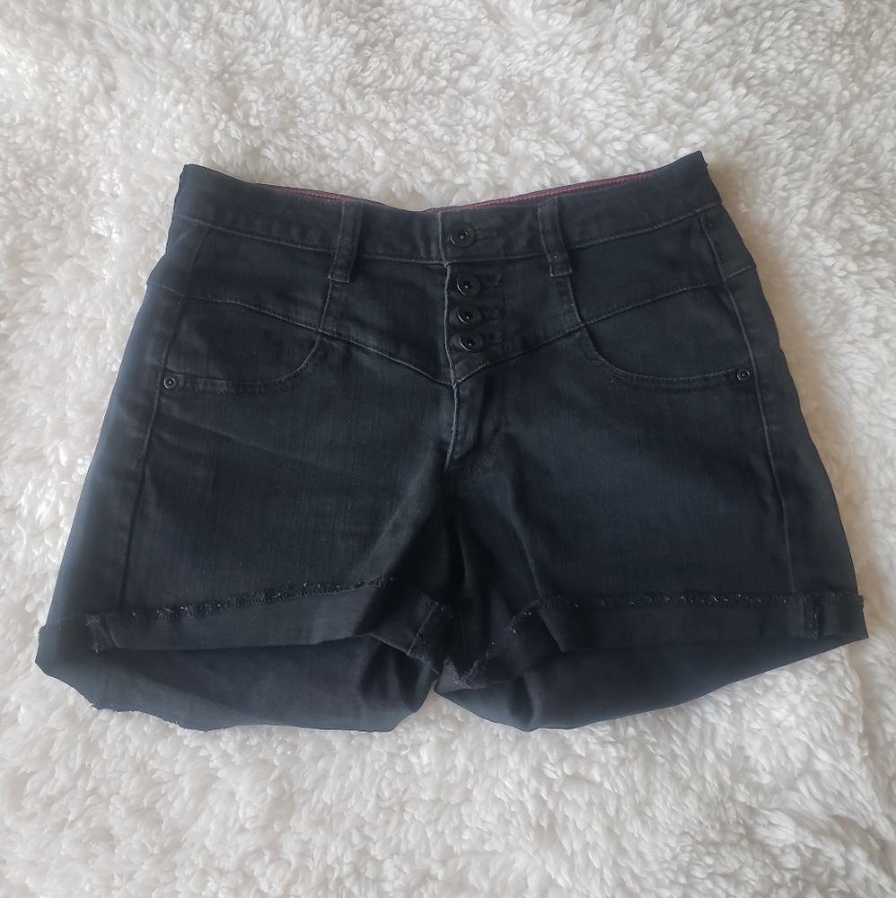 Lovesick from Hot Topic Button Fly, Cuffed, High-Waisted Shorts Junior's size 3